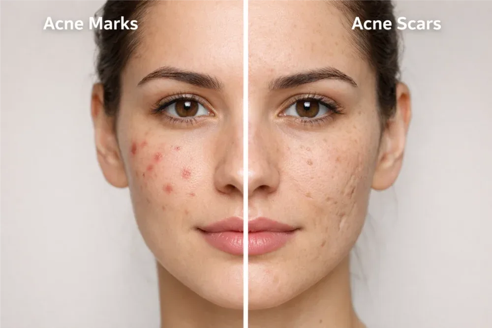 Acne Scars vs Acne Marks: What Is the Difference?